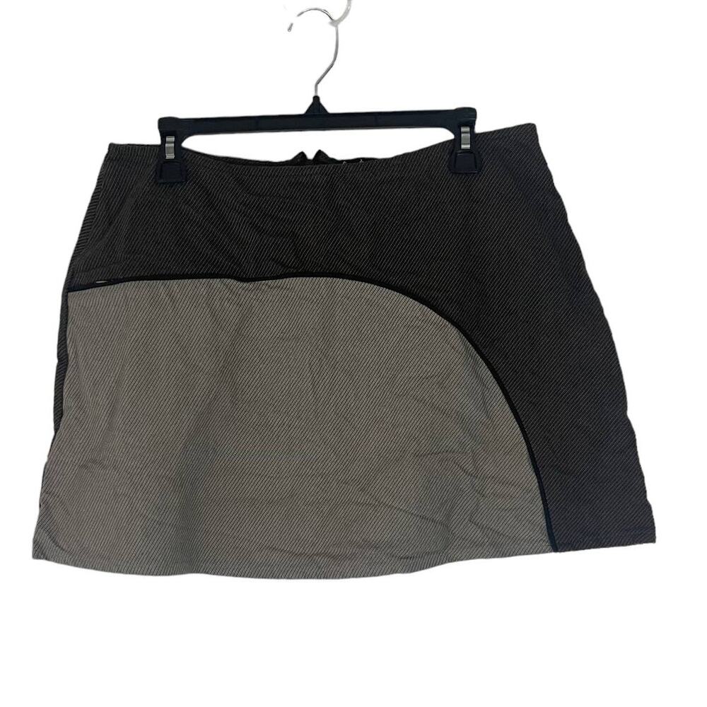 Texture Women's Size Medium Grey Corduroy Organic Cotton Skirt Artsy Festival